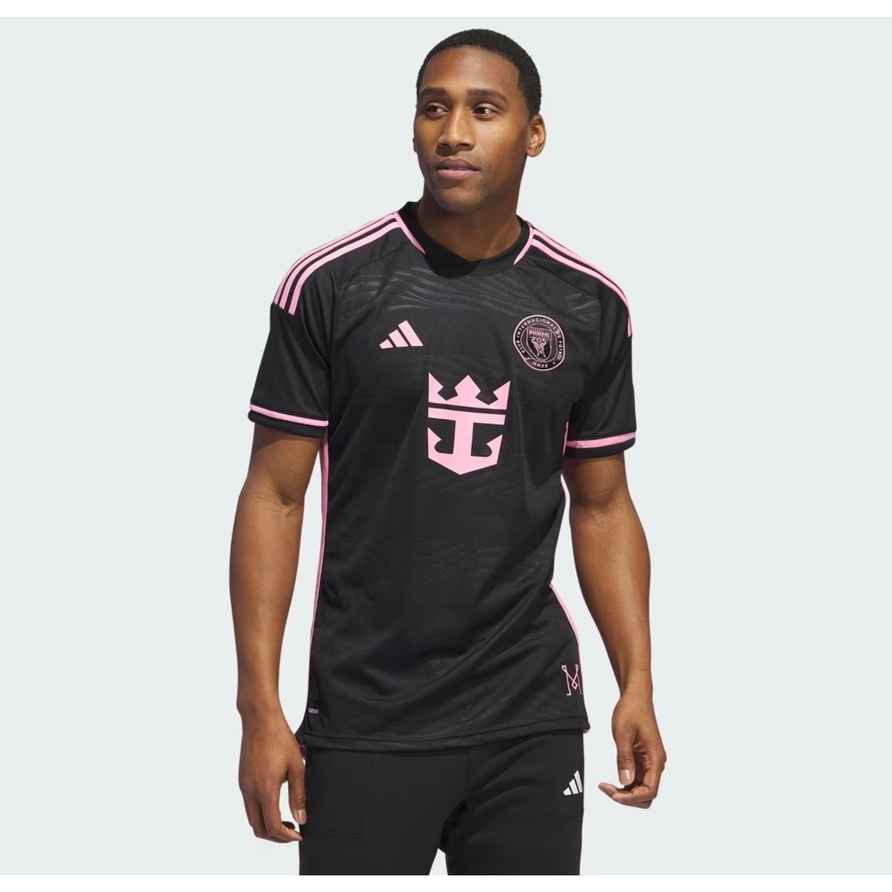 Adidas Inter Miami CF 2024 Away Jersey Black Pink 3XL Slim Fit MLS Soccer Shirt
